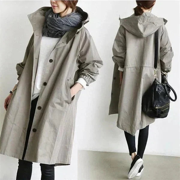 Lyonesse - Vandafvisende oversize trenchcoat