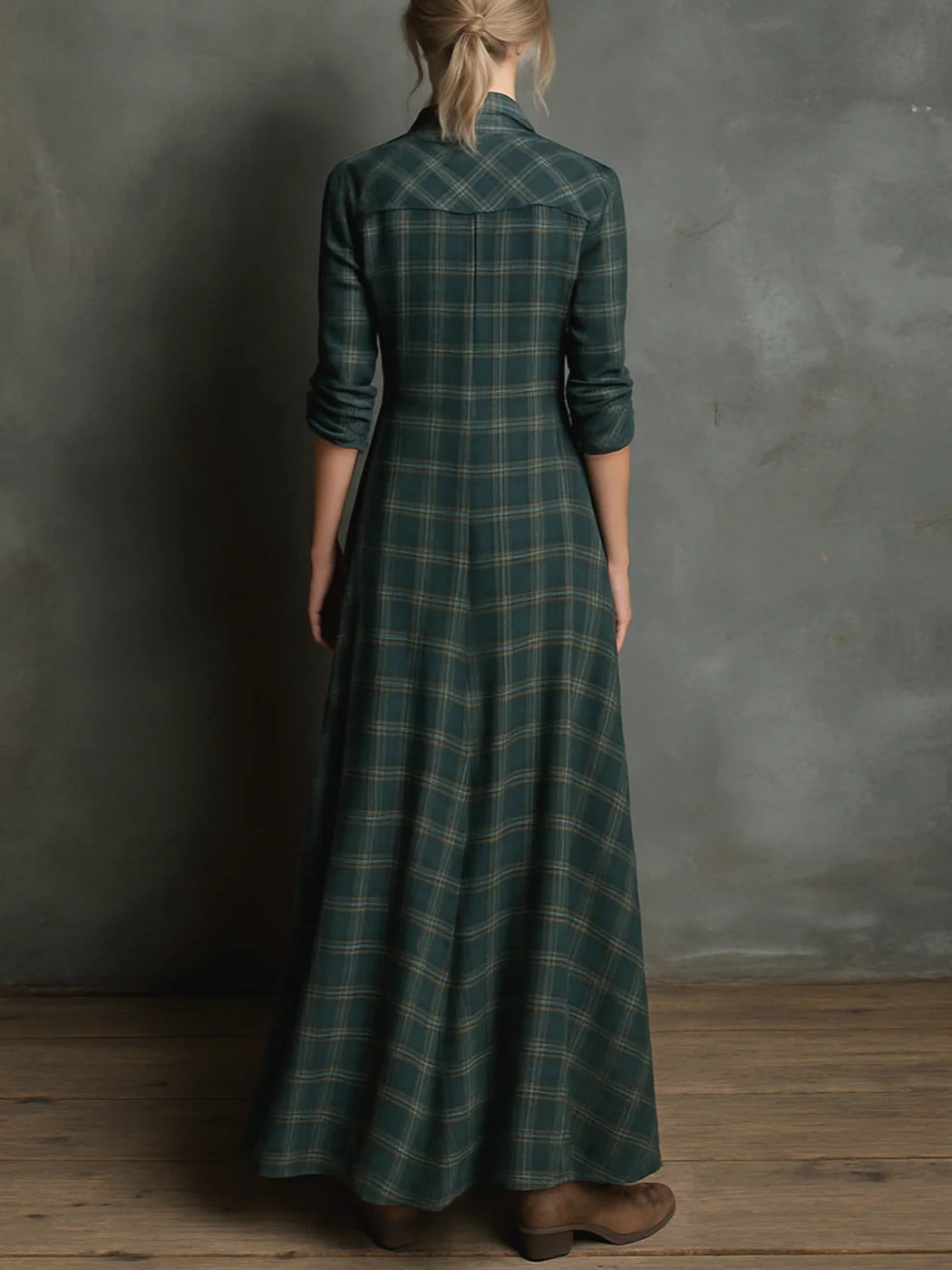 Zuri - Elegant maxi-skjortekjole