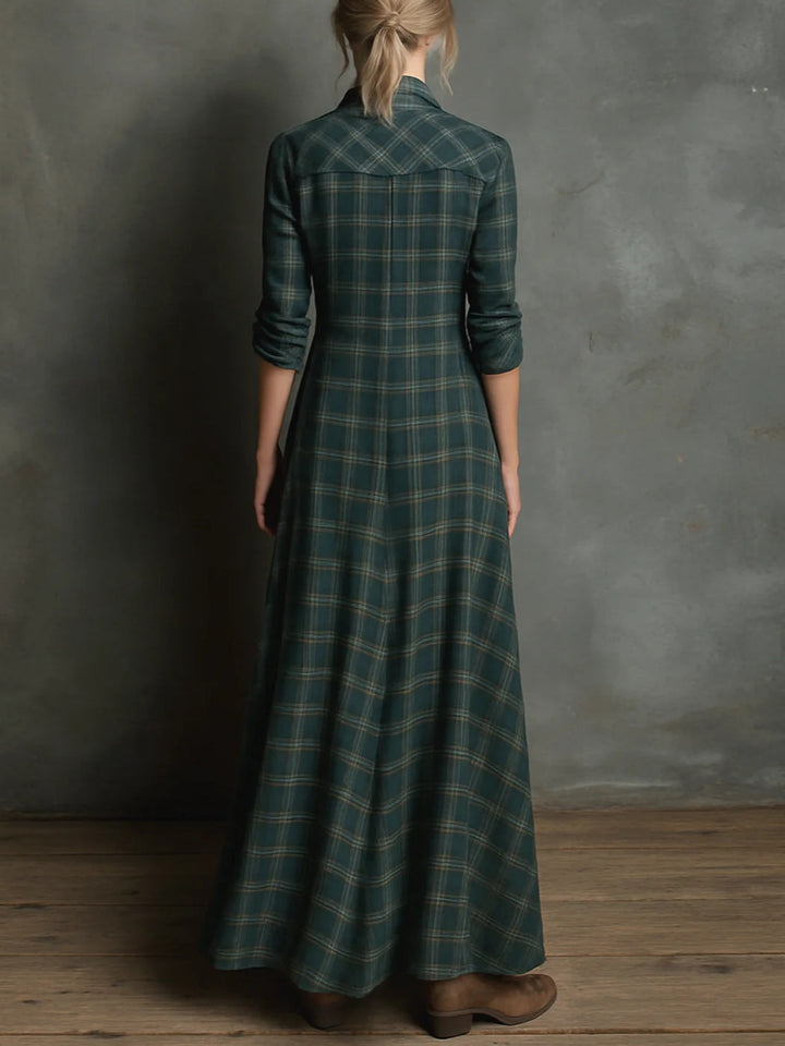 Zuri - Elegant maxi-skjortekjole