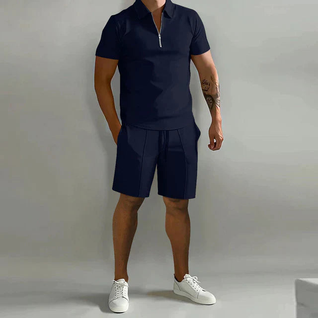 Fenton - Letvægts-sæt med poloshirt og shorts