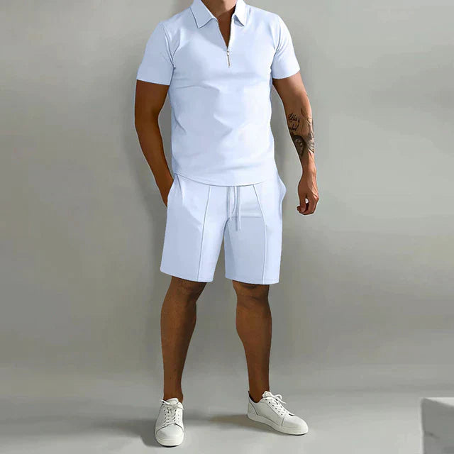 Fenton - Letvægts-sæt med poloshirt og shorts
