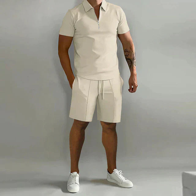 Fenton - Letvægts-sæt med poloshirt og shorts