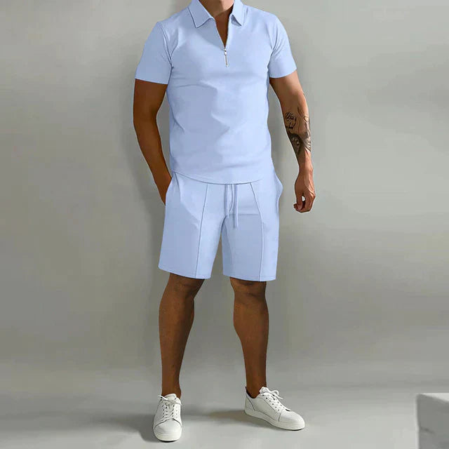 Fenton - Letvægts-sæt med poloshirt og shorts