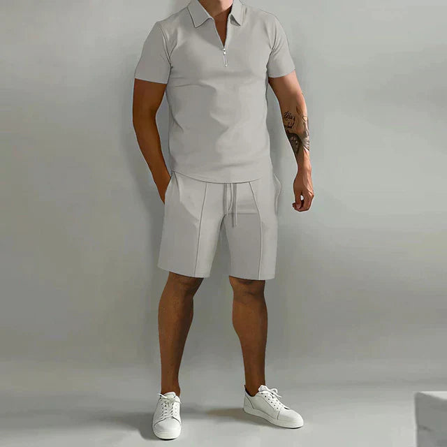 Fenton - Letvægts-sæt med poloshirt og shorts