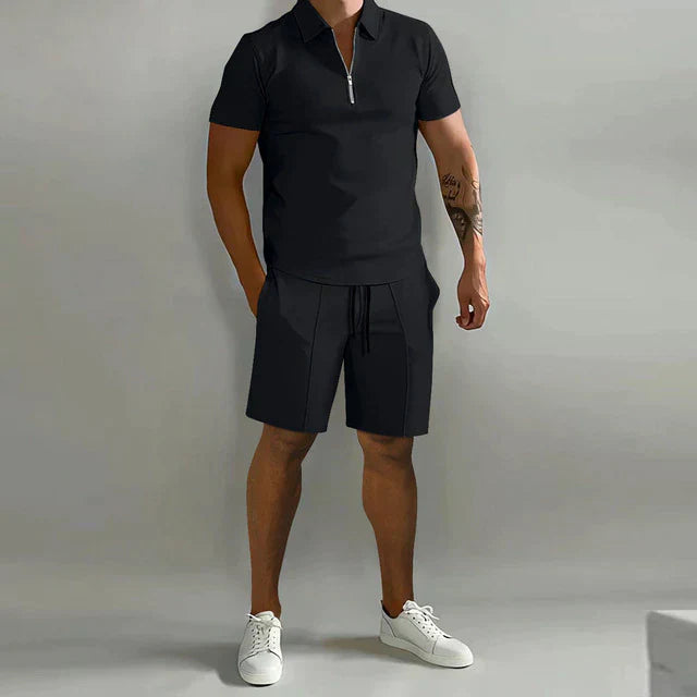Fenton - Letvægts-sæt med poloshirt og shorts