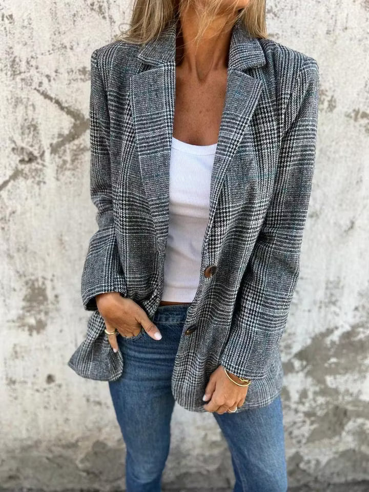 Eira - Figursyet lang ternet blazer