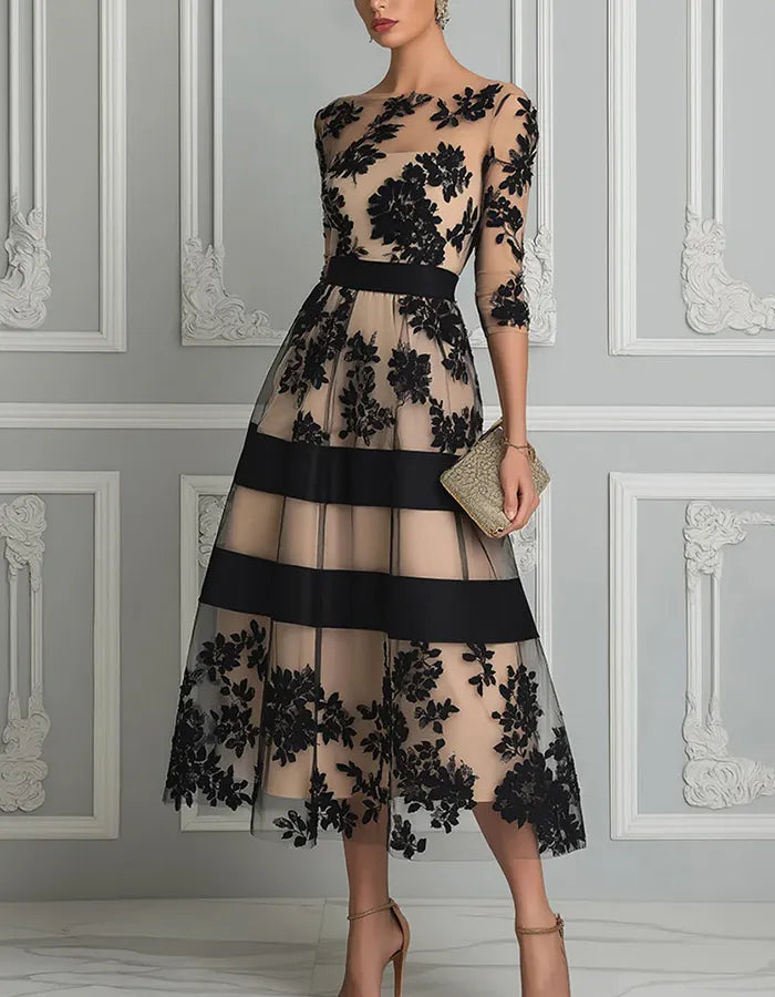 Alouessa - Elegant A-formet midikjole