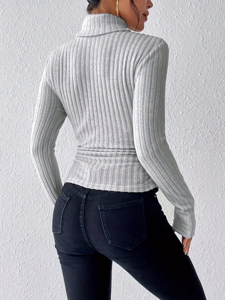 Amity - Blød rullekravesweater