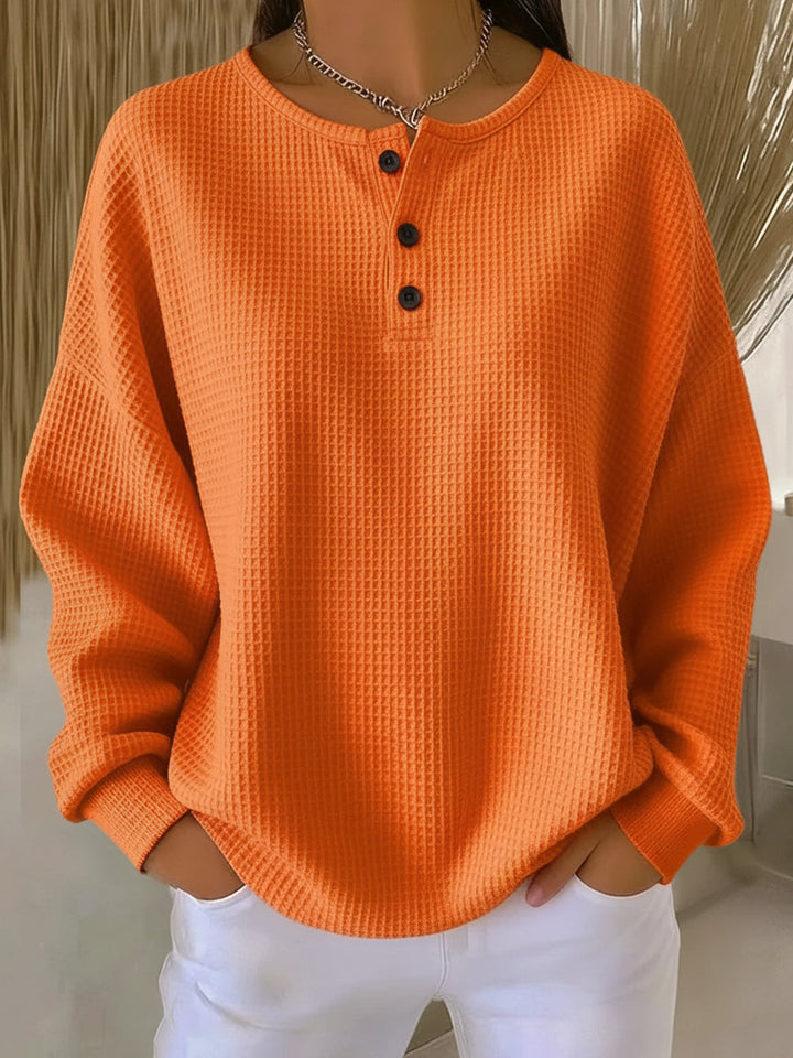 Carabelle - Tekstureret henley-sweatshirt