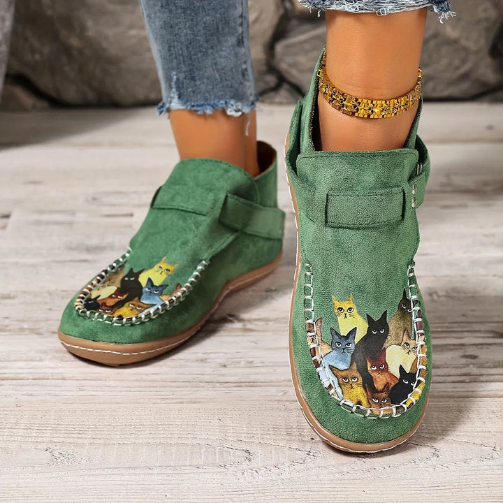 Cara - Komfortable loafers med spændedetalje