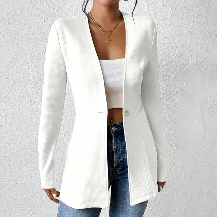 Alivienne - Figursyet blazer med én knap