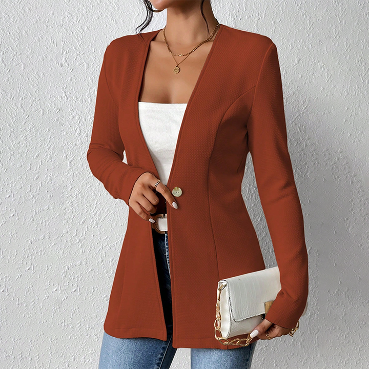 Alivienne - Figursyet blazer med én knap