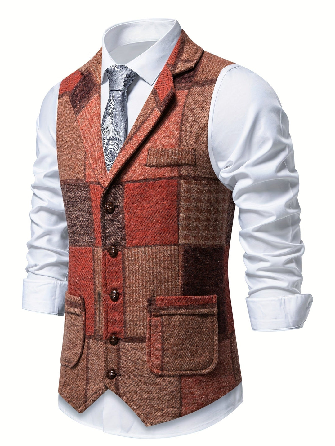 Ellis - Fiskebensmønstret vest