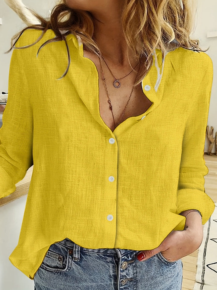 Rowena - Gennemsigtig bluse med frynser