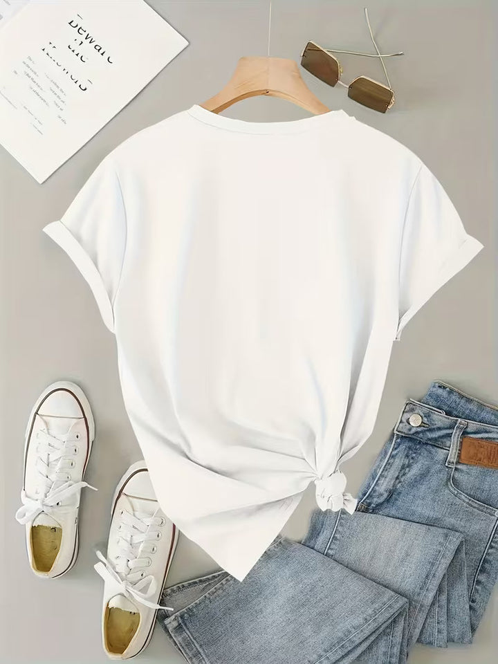 Sarai - grafisk T-shirt med kaffehjerte
