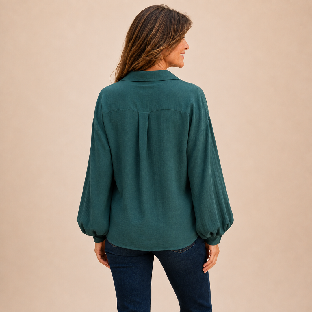 Adorina - letfaldende bluse