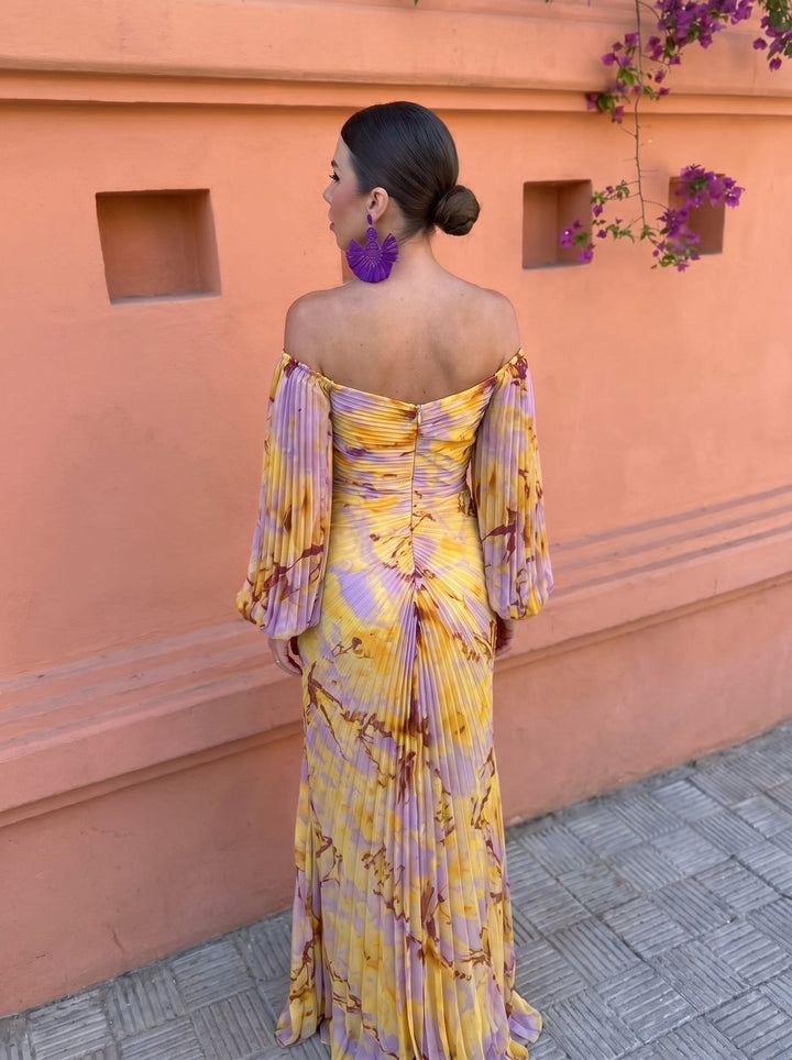 Avalora - Elegant blomstret maxikjole