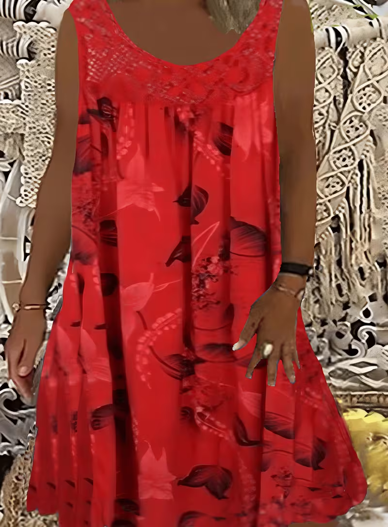 Ariadne - Elegant blomstret shiftkjole
