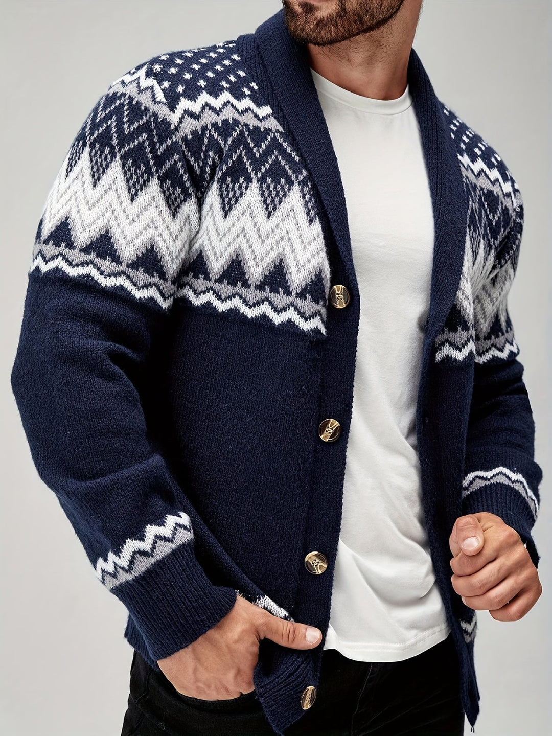 Joren - Strikket blazer med struktur