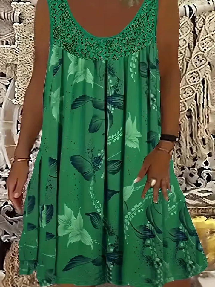 Ariadne - Elegant blomstret shiftkjole