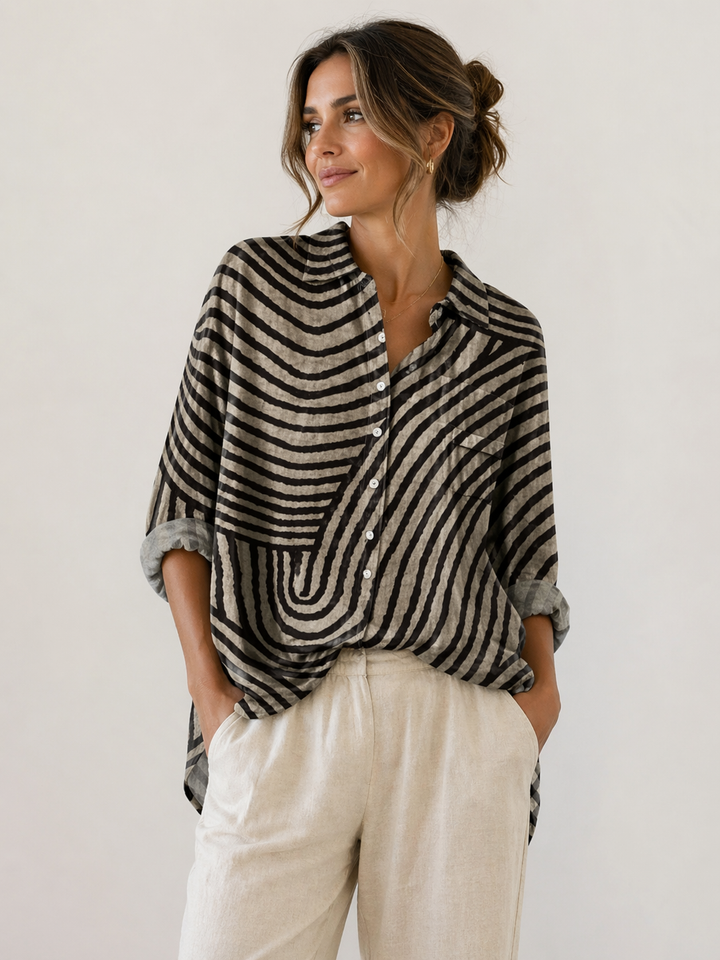 Primrose - kunstnerisk langærmet bluse