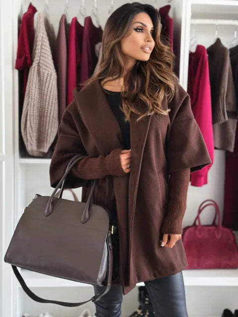 Esteliane - Afslappet cape-ærmet cardigan