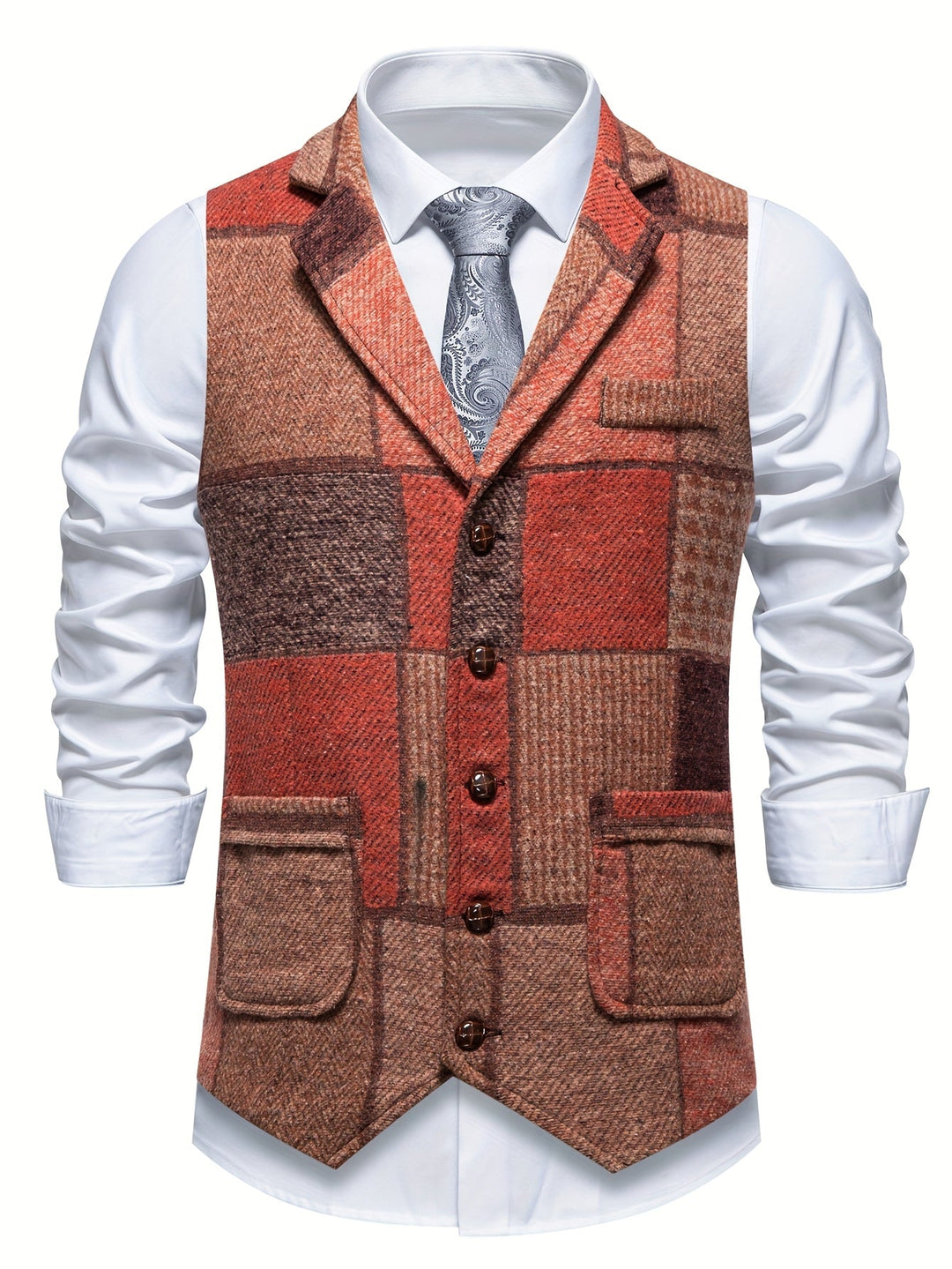Ellis - Fiskebensmønstret vest