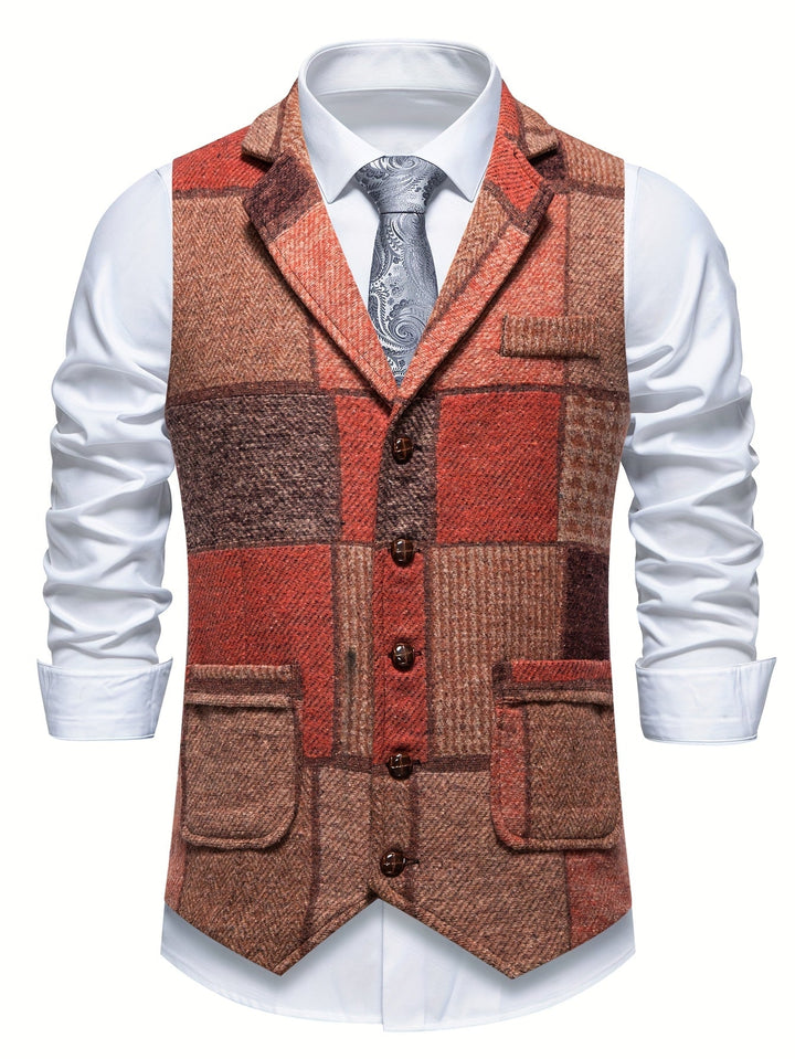 Ellis - Fiskebensmønstret vest