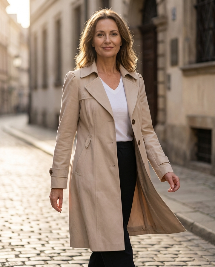 Avalenne - Letvægts-trenchcoat