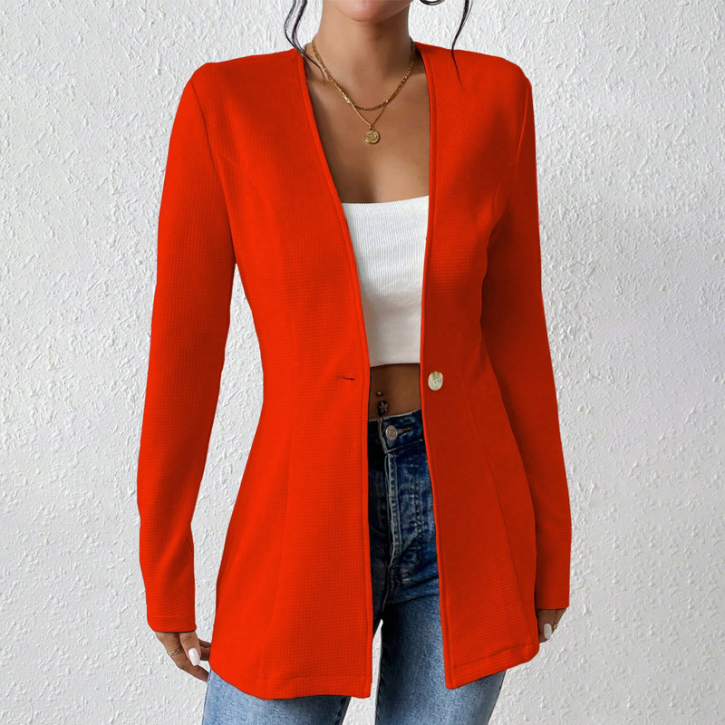 Alivienne - Figursyet blazer med én knap