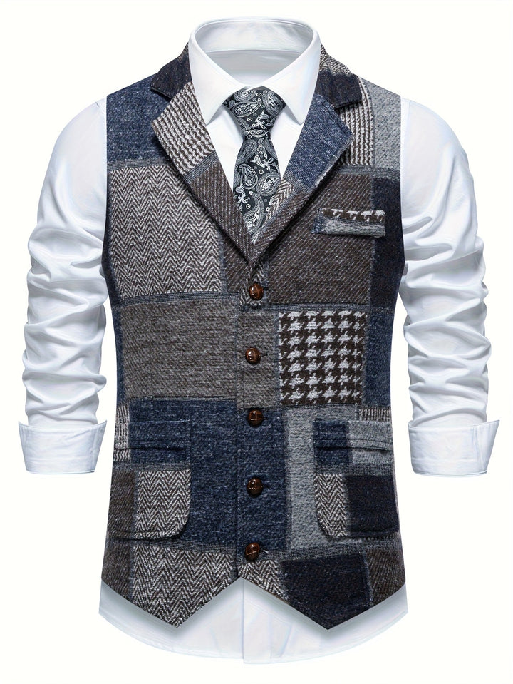 Ellis - Fiskebensmønstret vest