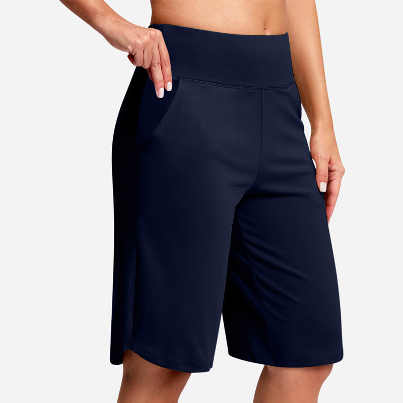 Odeliora - Højtaljede komfortable bermudashorts