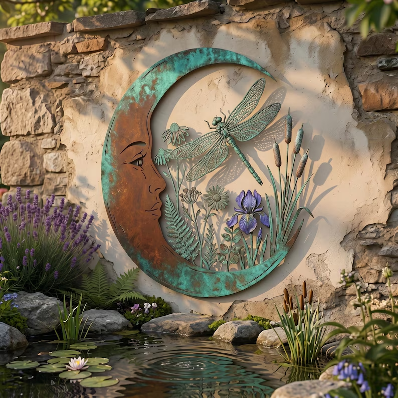 Alisette - Himlens have vægskulptur