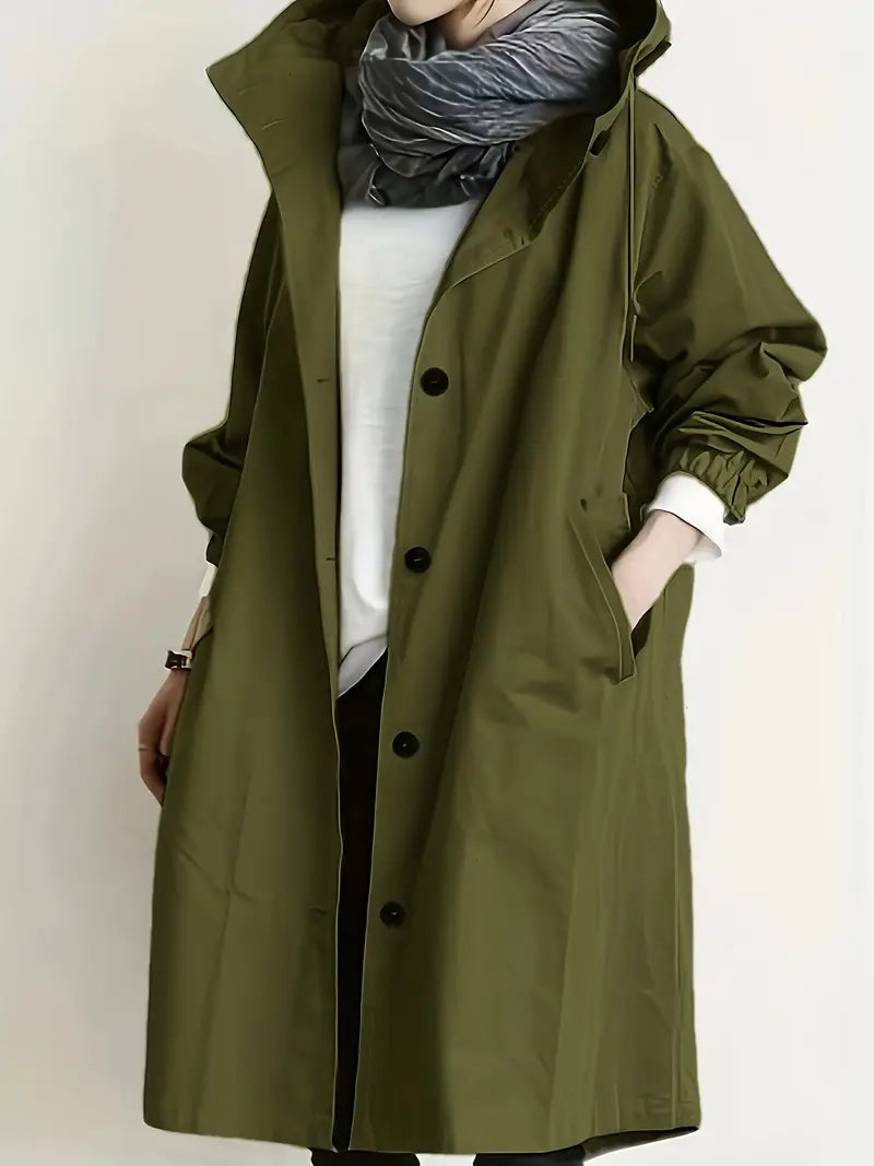 Lyonesse - Vandafvisende oversize trenchcoat