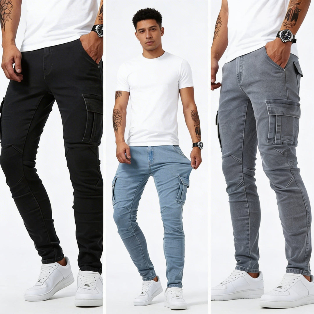 Uriah - Tekniske cargojeans med stretch