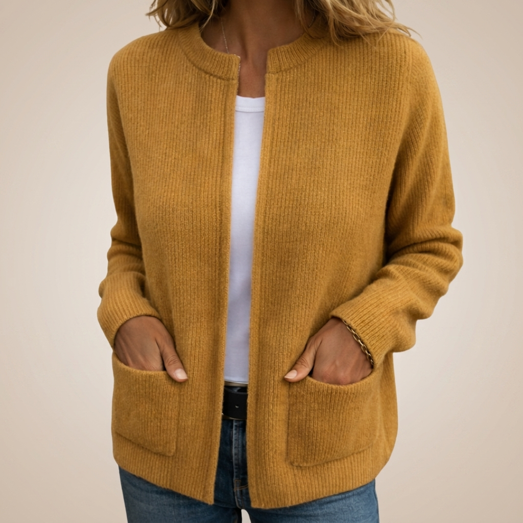 Sylverine - Strikket cardigan uden lukning med lommer