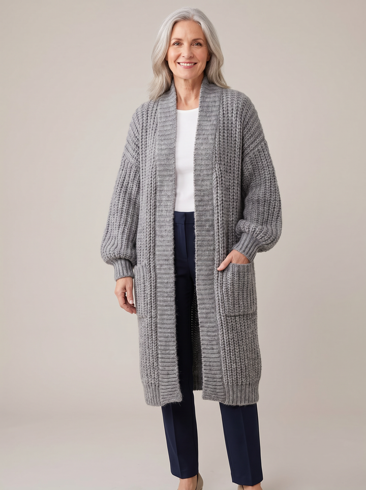 Rosalienne - ultrablød lang cardigan