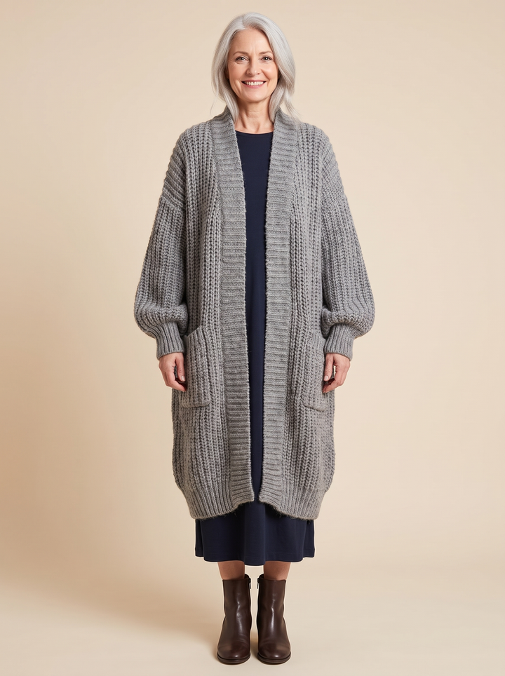 Rosalienne - ultrablød lang cardigan
