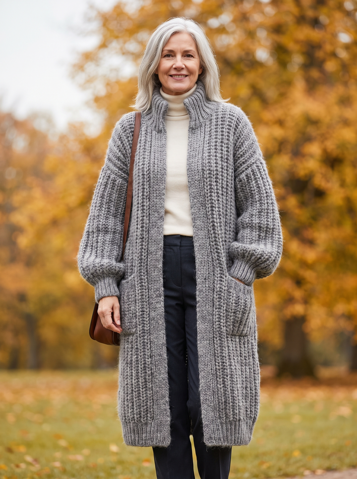 Rosalienne - ultrablød lang cardigan