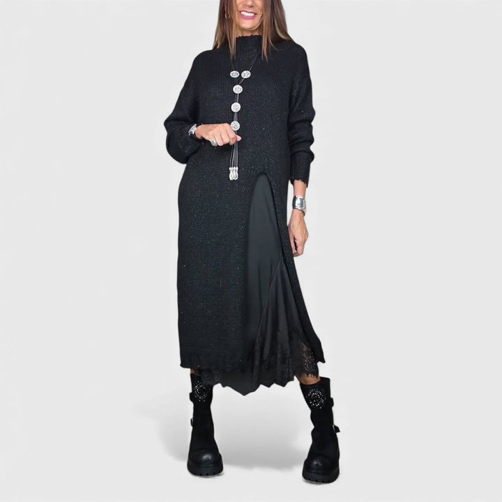 Aravina - ultrablødt lag-på-lag sweater- og kjolesæt