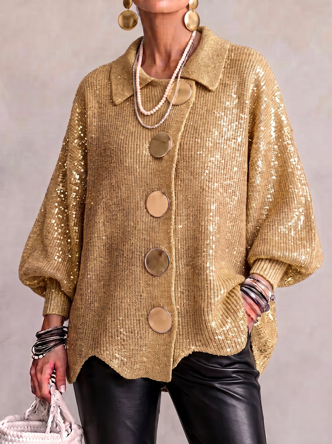 Kaelinae - Kraftig oversize cardigan