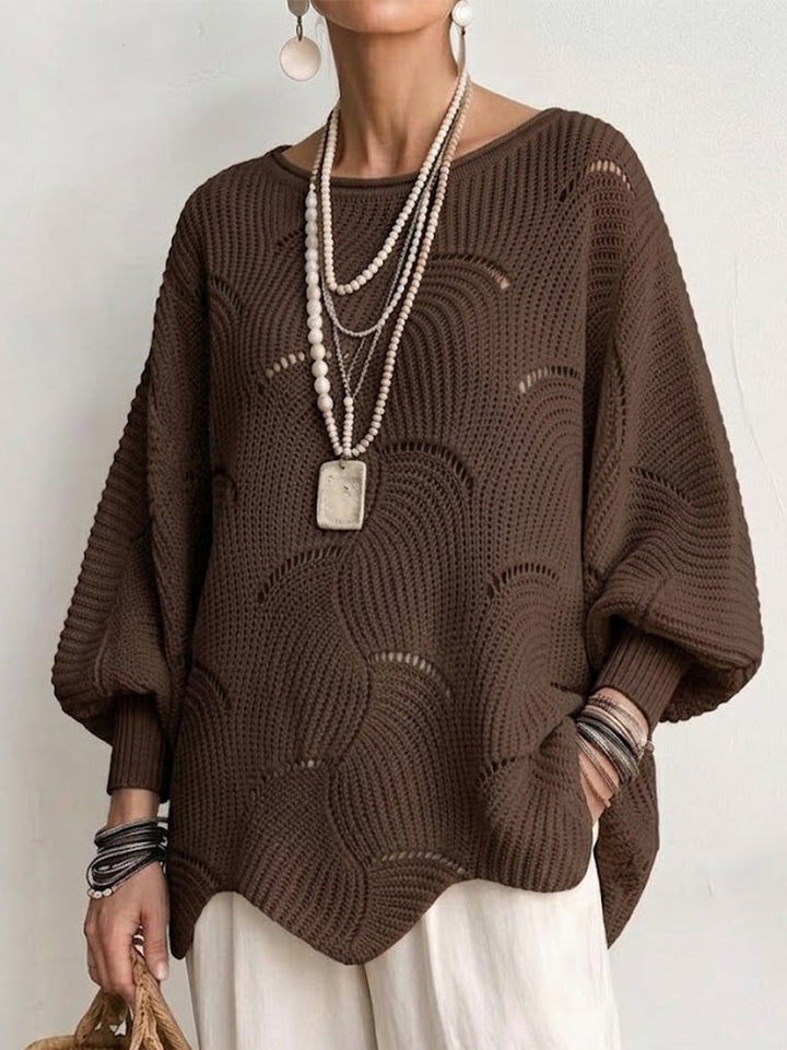 Coravina - Struktureret åbenstrikket pullover