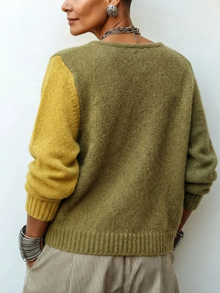 Ismay - Asymmetrisk cardigan med knapper