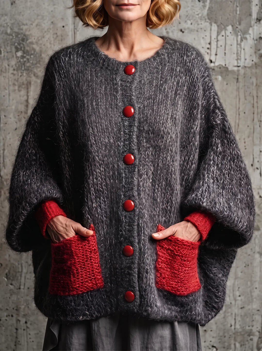 Bellorine - Strikket cardigan med tekstur