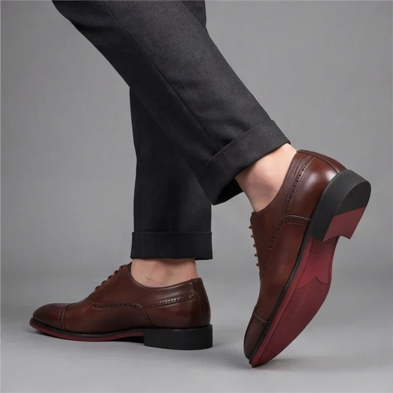 Arvid - Eksklusive Oxford-sko med cap-toe