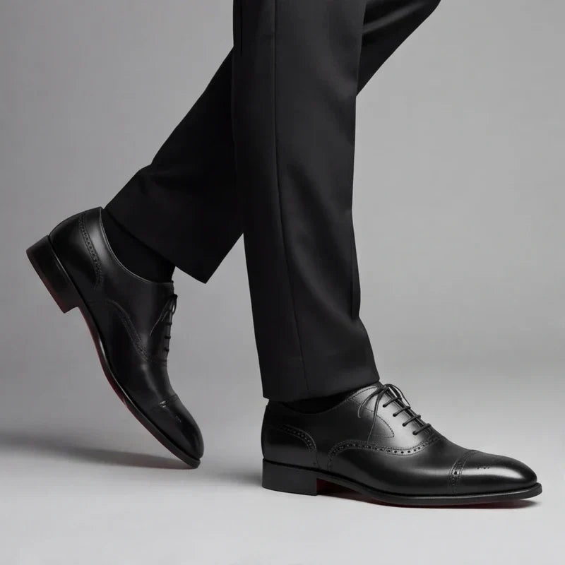 Arvid - Eksklusive Oxford-sko med cap-toe