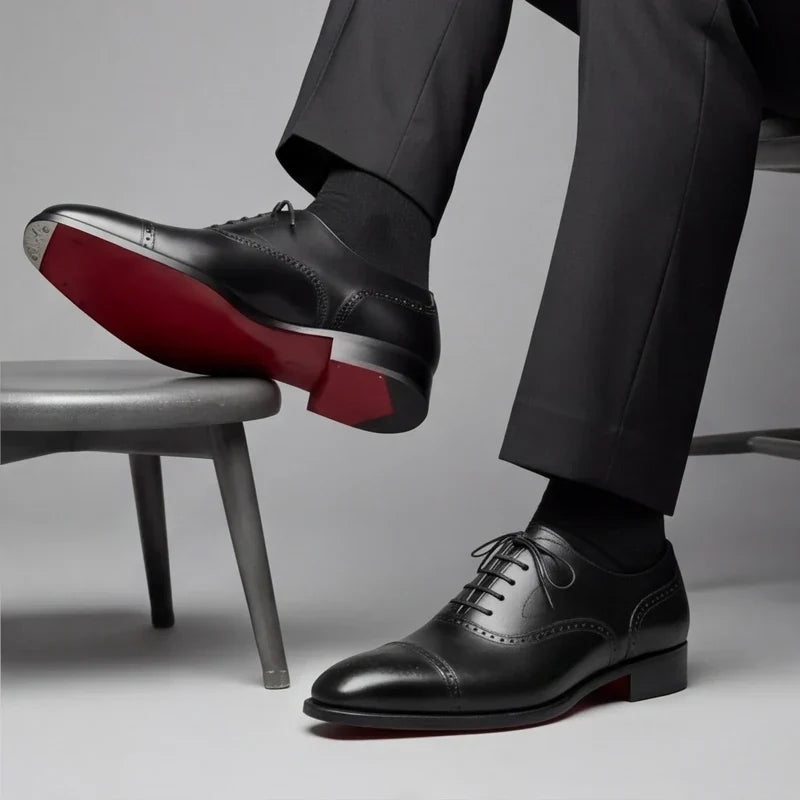 Arvid - Eksklusive Oxford-sko med cap-toe