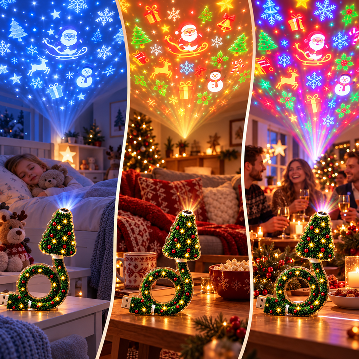 Festelle - LED-projektorlampe til juletræ