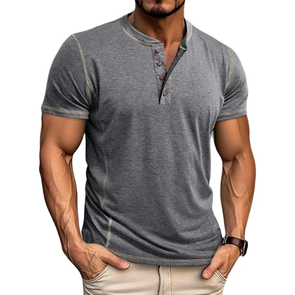 Bardwell - ultrablød Henley T-shirt
