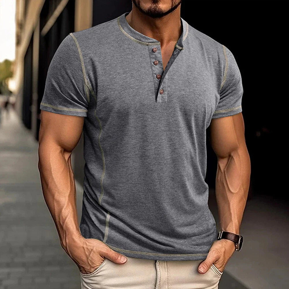 Bardwell - ultrablød Henley T-shirt